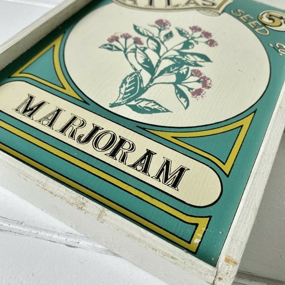 Framed Vintage Seed Packet MARJORAM Art Print - Picture 4 of 8